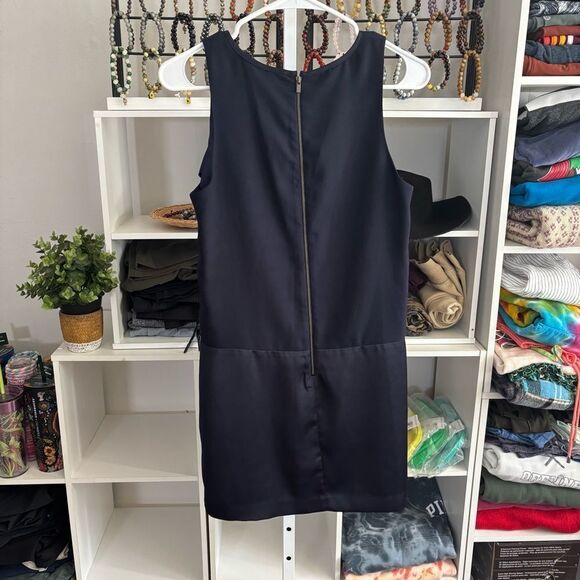 BANANA REPUBLIC size 6 Elegant Navy Sleeveless shift Dress small - Picture 5 of 6
